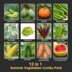 12 in 1 Summer Vegetable Seeds Combo Pack